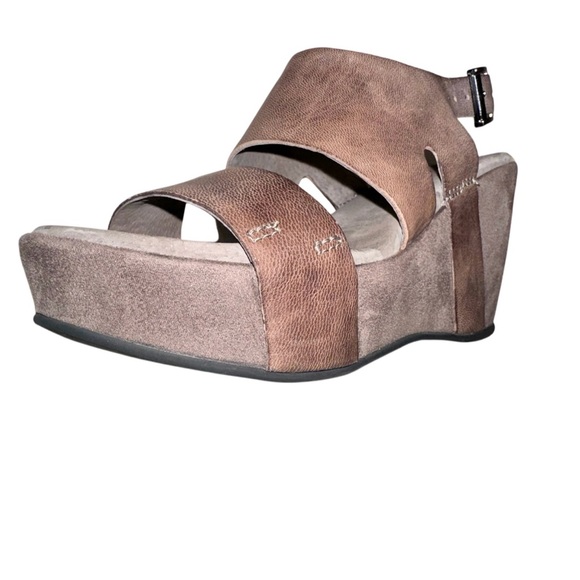 ANTELOPE LEATHER SUEDE WEDGES WOMEN’S Shoes size 36 6 - Picture 9 of 17